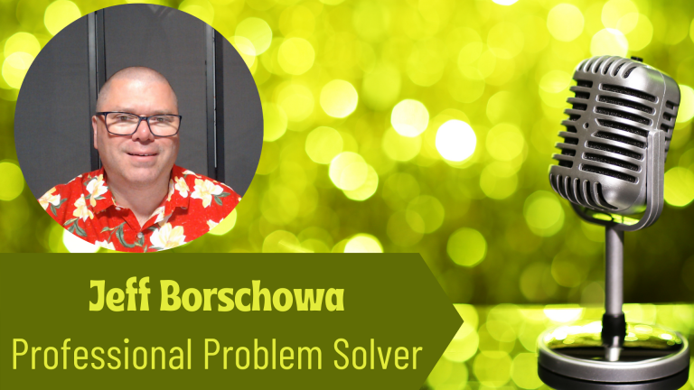 Jeff Borschowa, Professional Problem Solver and Author on the Thriving Solopreneur Podcast with Janine Bolon
