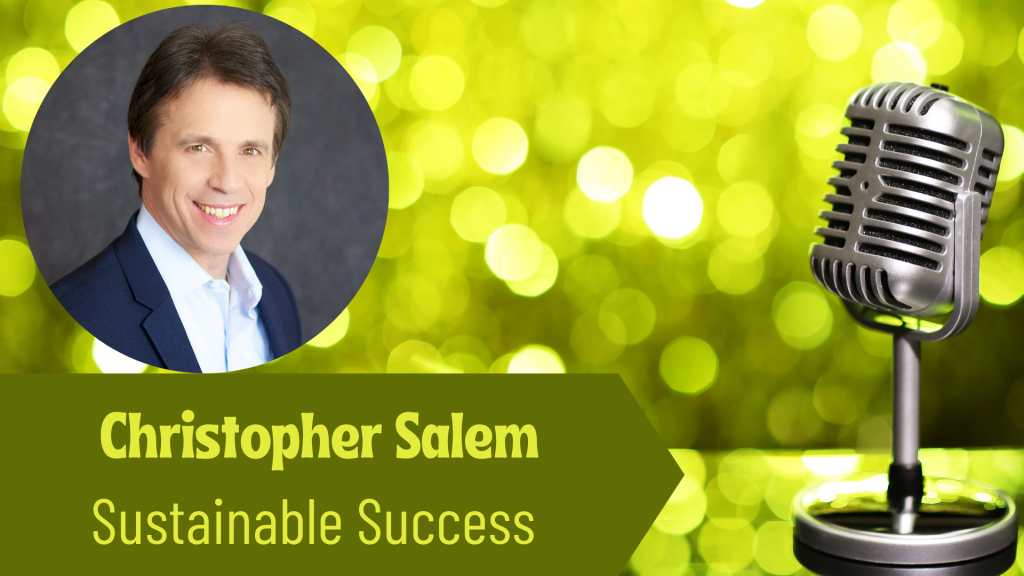 Christopher Salem, Sustainable Business on the Thriving Solopreneur Podcast with Janine Bolon